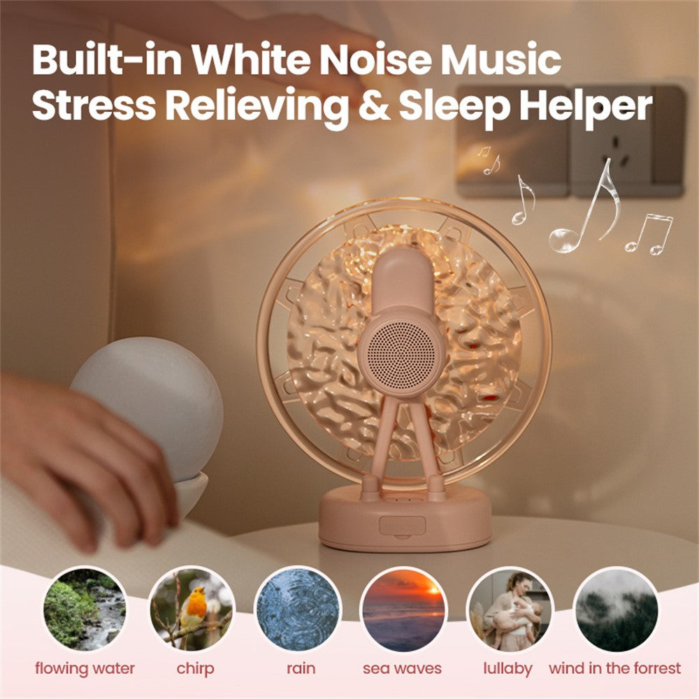 Ferris Wheel Water-Ripple Bluetooth Speaker – Colorful Ambient Light Decor