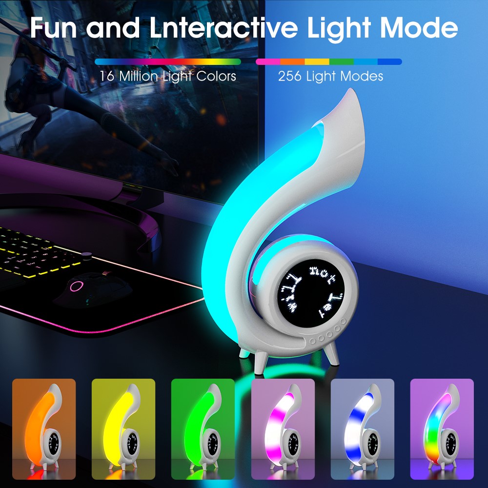 G69pro Conch-Shaped Bluetooth Speaker – Lyrics Display, Alarm Clock
