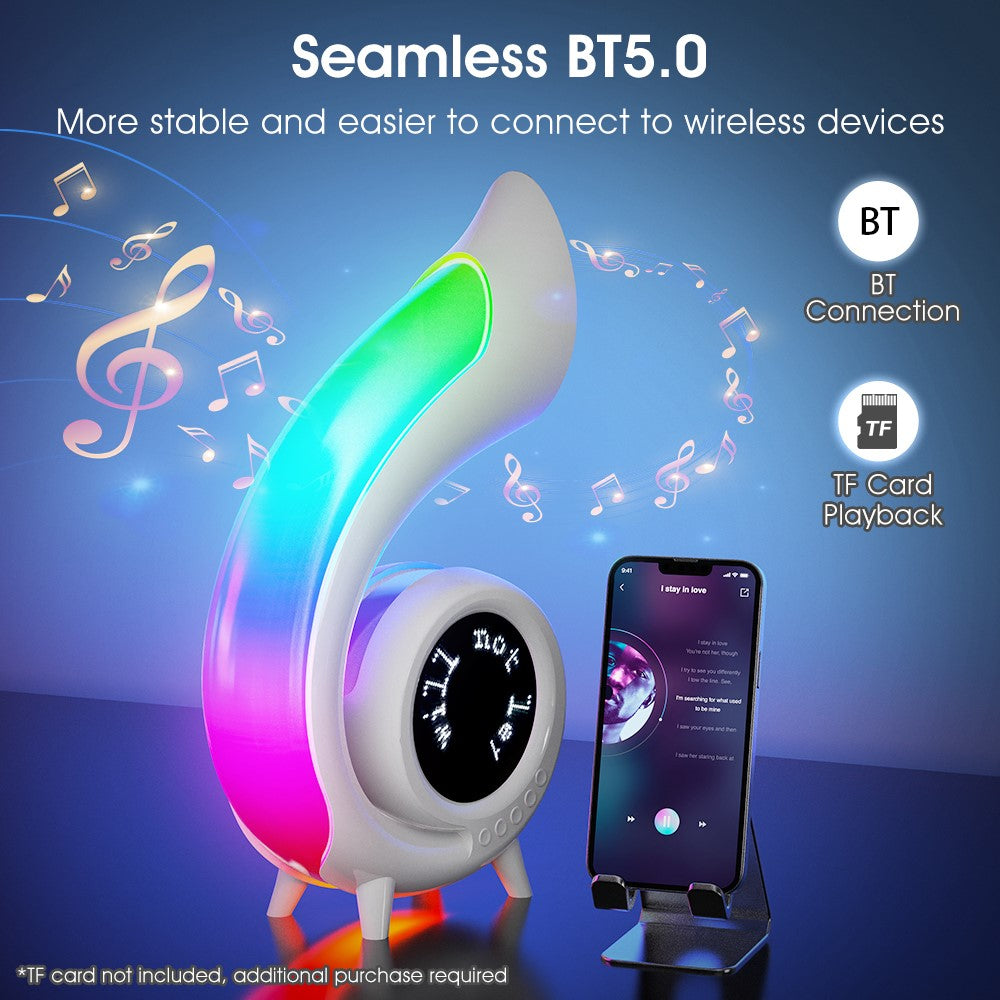 G69pro Conch-Shaped Bluetooth Speaker – Lyrics Display, Alarm Clock
