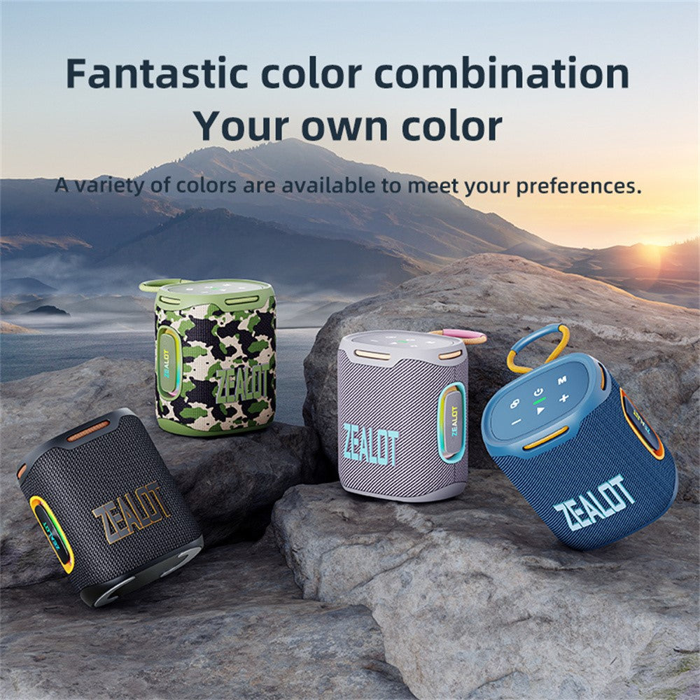 ZEALOT S122 Portable Bluetooth Speaker – 25W Sound, IPX6 Waterproof