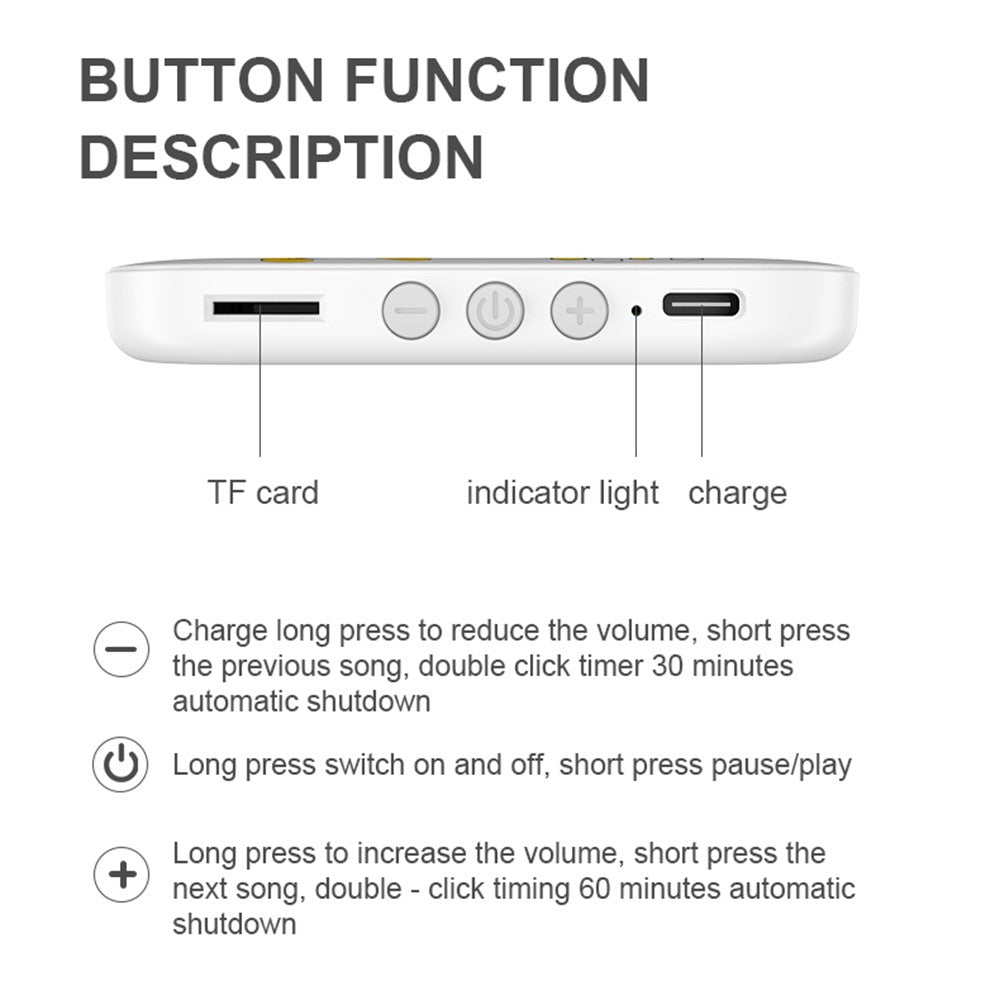 Bone Conduction Under-Pillow Sleep Speaker – Mini Music Box