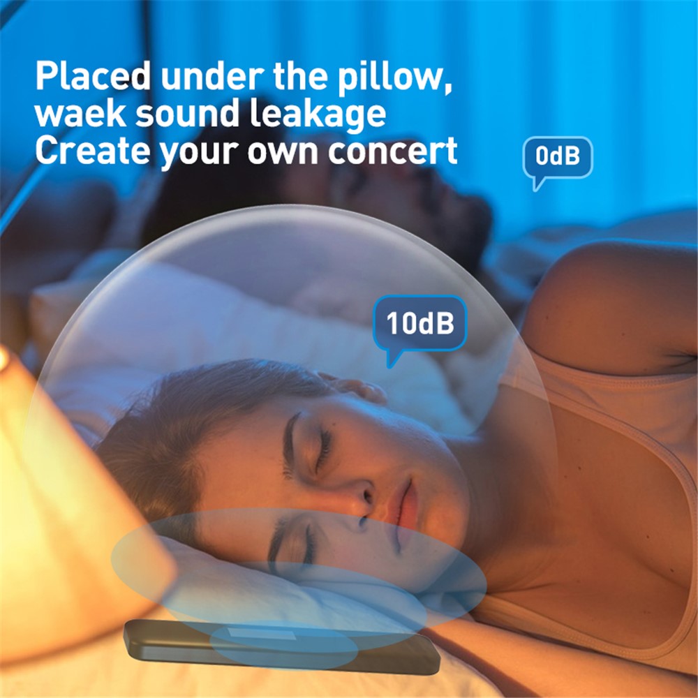 Bone Conduction Under-Pillow Sleep Speaker with White Noise – Music Box