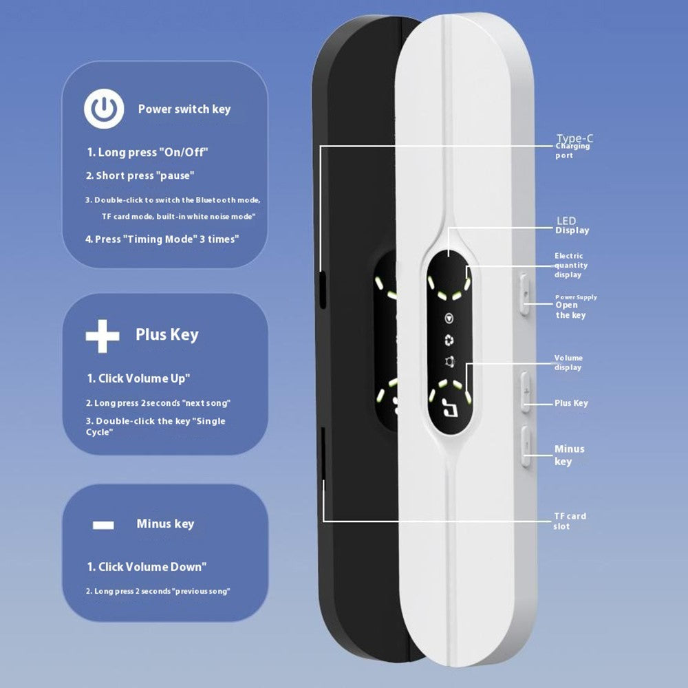 Bone Conduction Under-Pillow Sleep Speaker – Multi-Mode Music Box