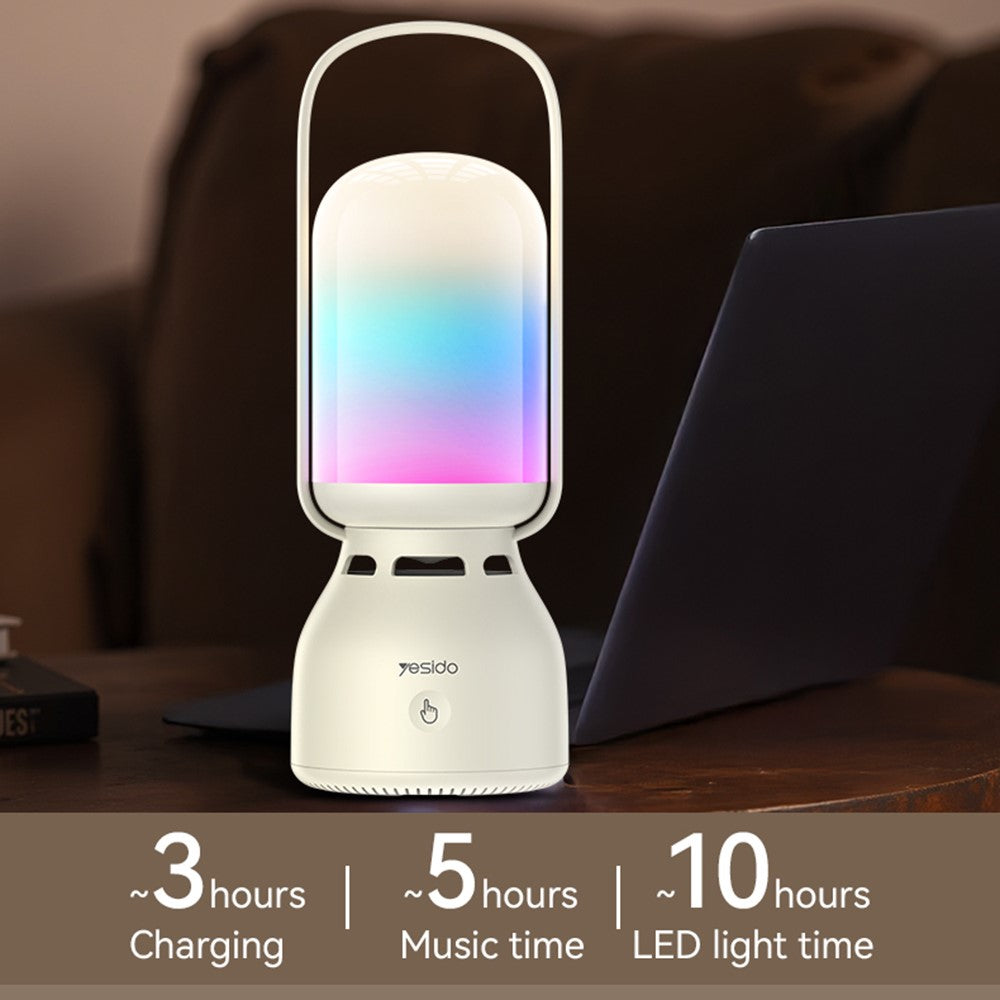 YESIDO YSW26 Outdoor Bluetooth Speaker & Lamp – 11 Lighting Modes
