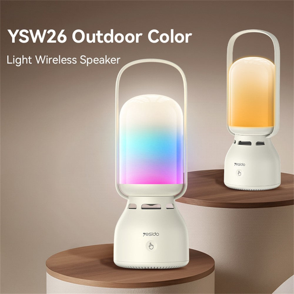 YESIDO YSW26 Outdoor Bluetooth Speaker & Lamp – 11 Lighting Modes