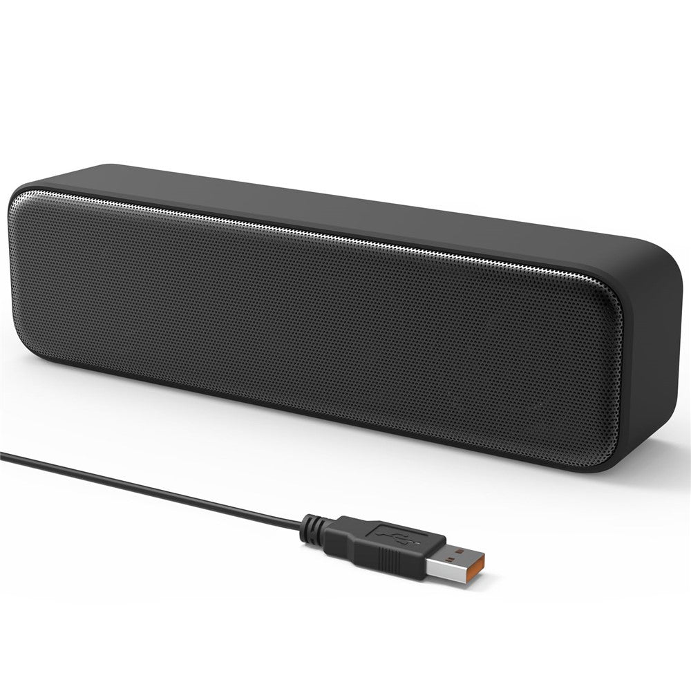 USB Desktop Speaker – Dual Horn, Enhanced Bass Soundbar