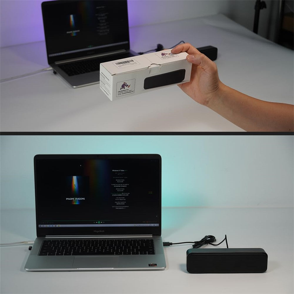 USB Desktop Speaker – Dual Horn, Enhanced Bass Soundbar