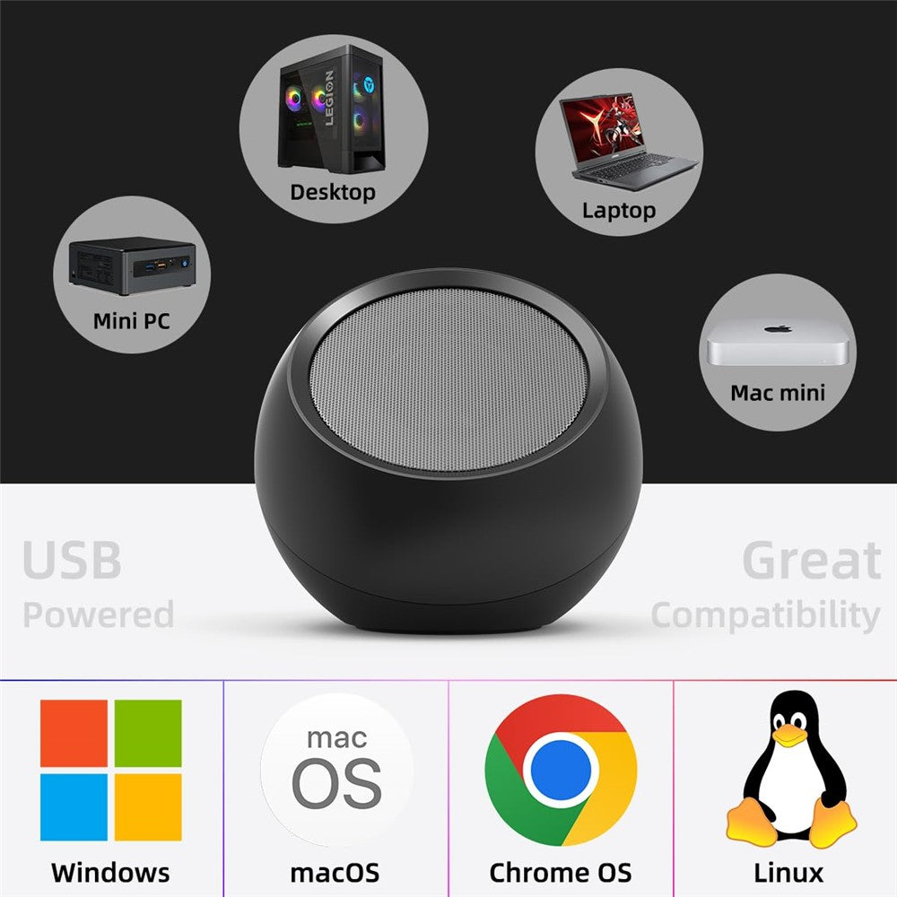 USB Mini Subwoofer Speaker – Compact Computer Sound Box