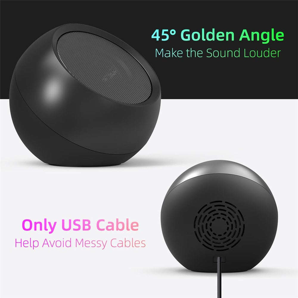 USB Mini Subwoofer Speaker – Compact Computer Sound Box