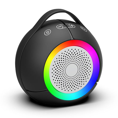 Ball-Shaped USB Desktop Speaker – RGB Light, Enhanced Bass
