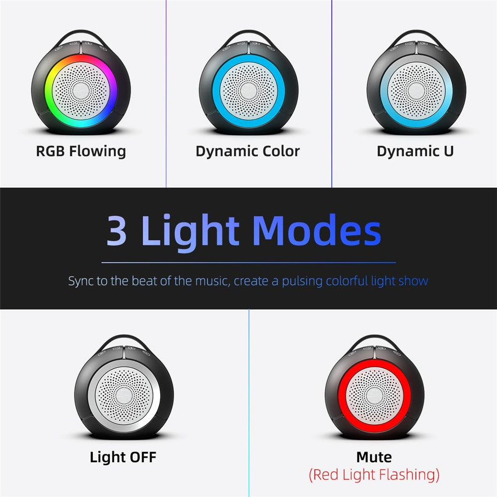 Ball-Shaped USB Desktop Speaker – RGB Light, Enhanced Bass