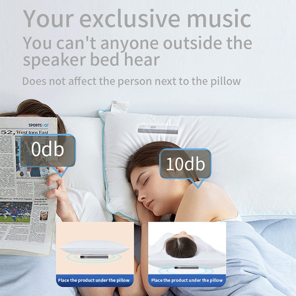 Bone Conduction Under-Pillow Sleep Speaker – Music & Audiobook Modes