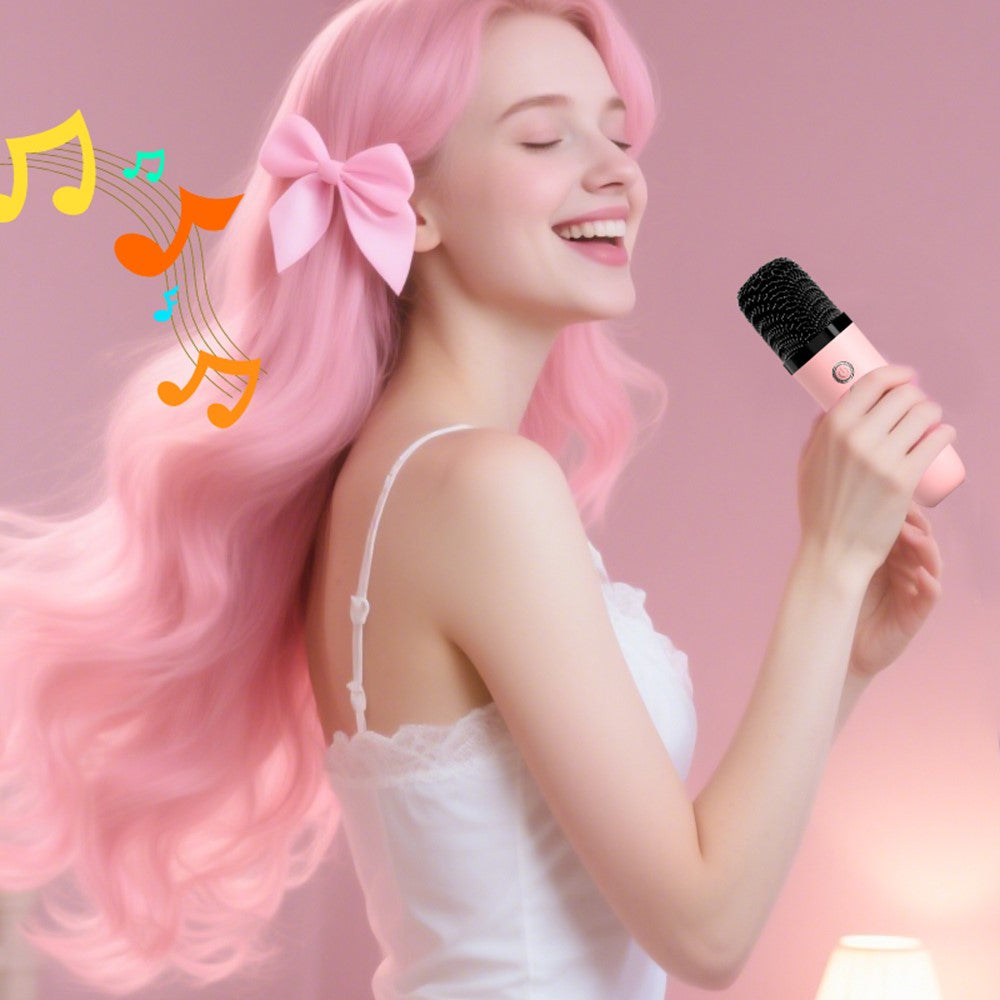 T99 Kids Karaoke Speaker – Dual Microphones, Multi-Light Modes