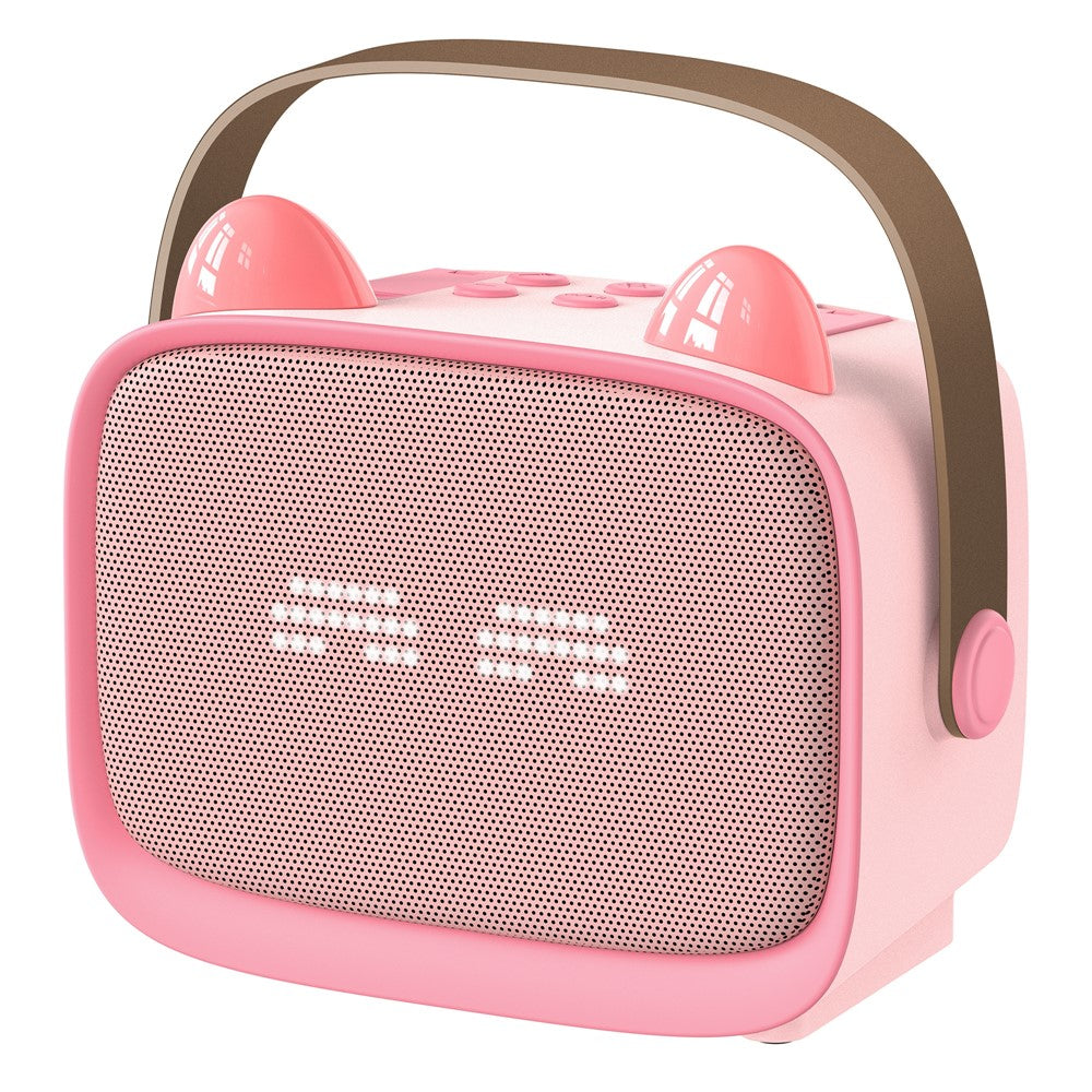 T99 Kids Karaoke Speaker – Dual Microphones, Multi-Light Modes
