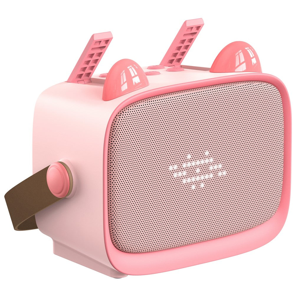 T99 Kids Karaoke Speaker – Dual Microphones, Multi-Light Modes