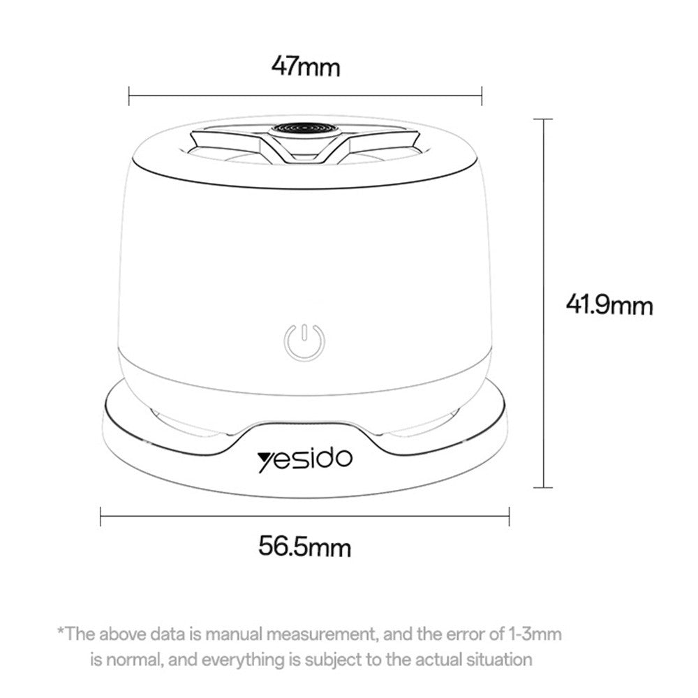 YESIDO YSW32 Magnetic Mini Bluetooth Speaker – LED Ambient Light