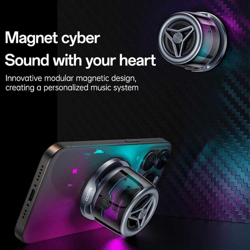 YESIDO YSW32 Magnetic Mini Bluetooth Speaker – LED Ambient Light