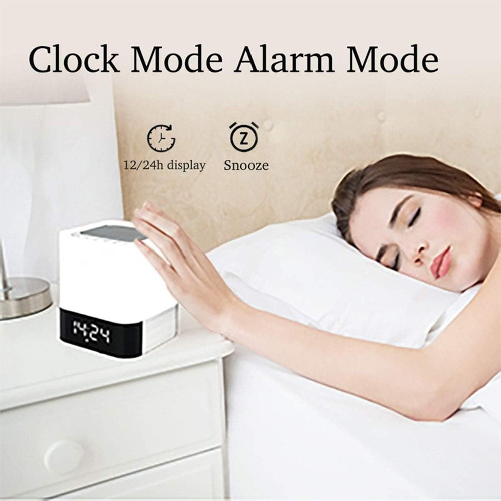 DY28Plus Bedside Alarm Clock Bluetooth Speaker – Touch LED, RGB Light