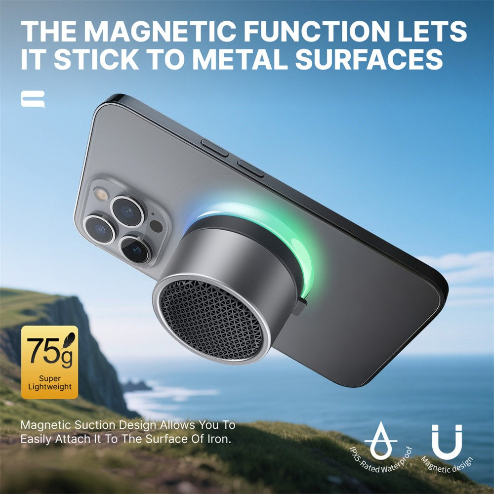 CWS07 Magnetic Bluetooth Speaker – RGB Light, Bike & Outdoor Mount