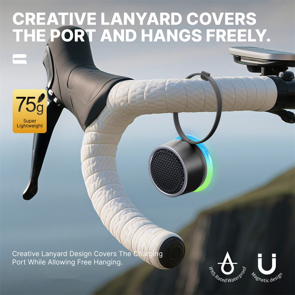 CWS07 Magnetic Bluetooth Speaker – RGB Light, Bike & Outdoor Mount