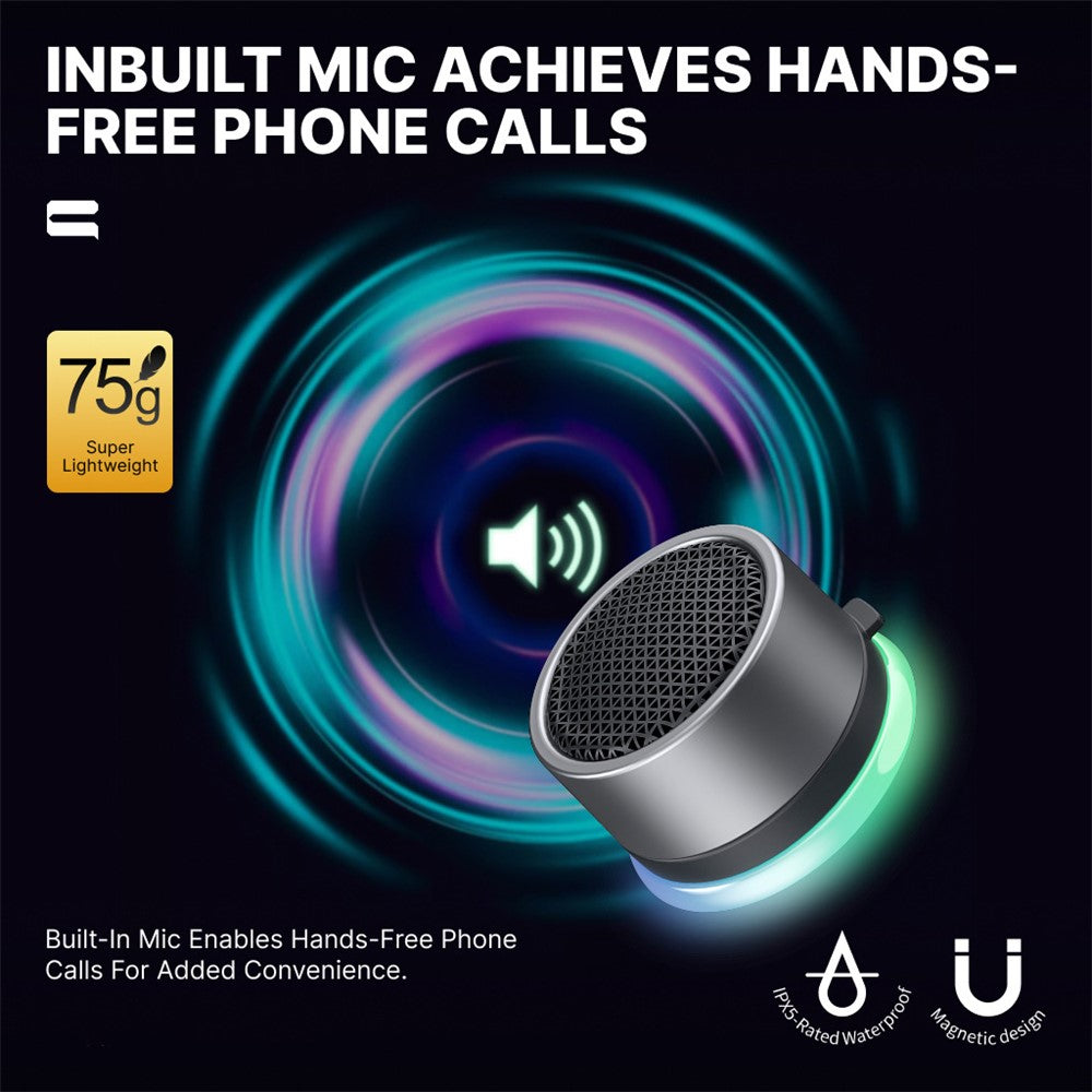 CWS07 Magnetic Bluetooth Speaker – RGB Light, Bike & Outdoor Mount