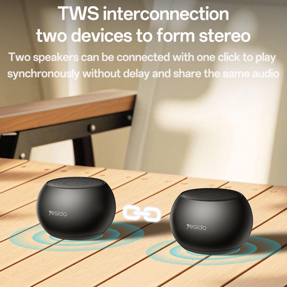 YESIDO YSW33 Mini Bluetooth Speaker – Aluminum Alloy Build