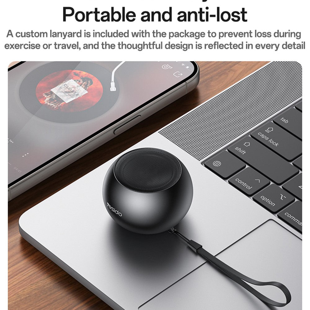 YESIDO YSW33 Mini Bluetooth Speaker – Aluminum Alloy Build
