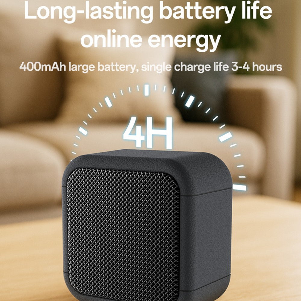 YESIDO YSW35 Mini Cube Bluetooth Speaker – Enhanced Bass, Lanyard
