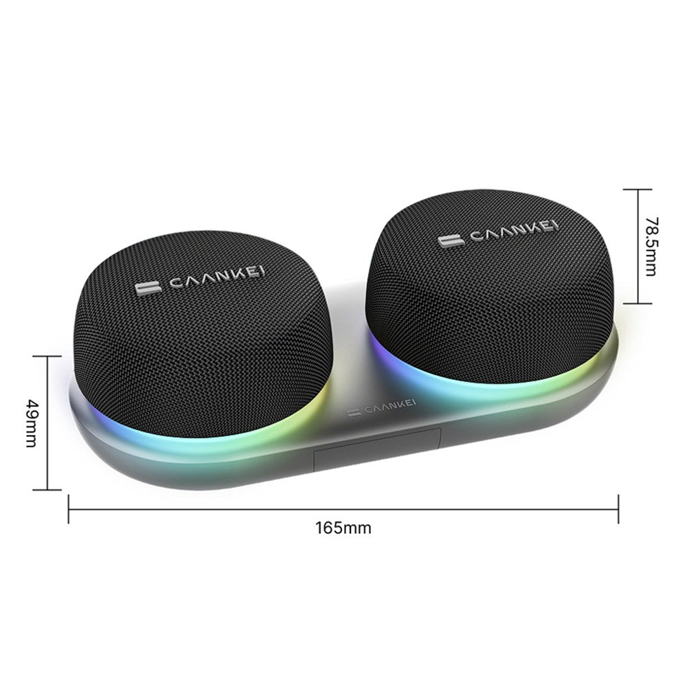 CAANKEI CS20 Portable Bluetooth Speaker – RGB Light, Magnetic Base