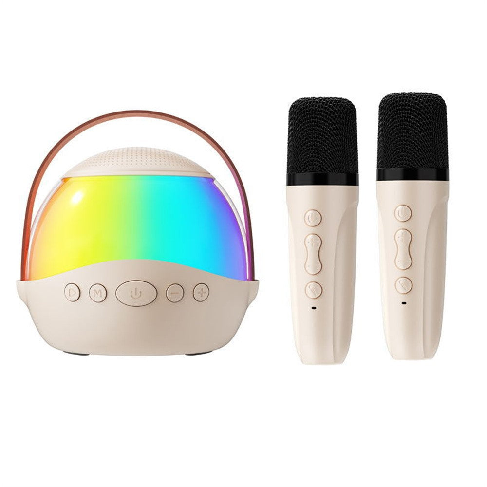 P9 Portable Karaoke Speaker – RGB Light, 2 Wireless Microphones