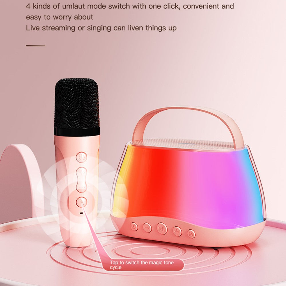 P13 Portable Karaoke Speaker – 2 Microphones, Voice-Changing Effects