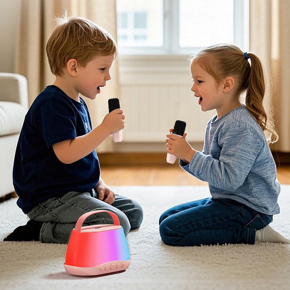 P13 Portable Karaoke Speaker – 2 Microphones, Voice-Changing Effects