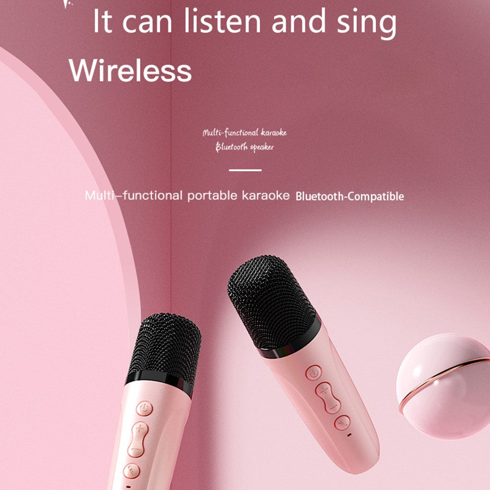 P13 Portable Karaoke Speaker – 2 Microphones, Voice-Changing Effects