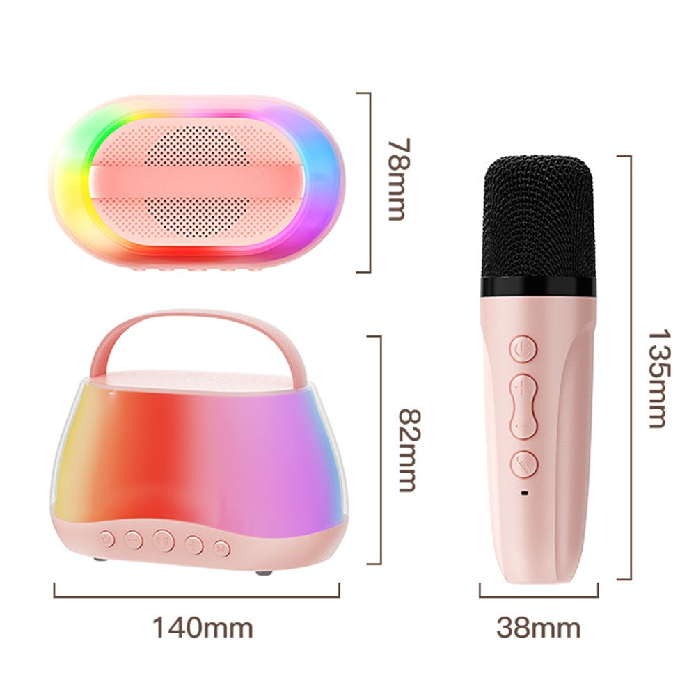 P13 Portable Karaoke Speaker – 2 Microphones, Voice-Changing Effects
