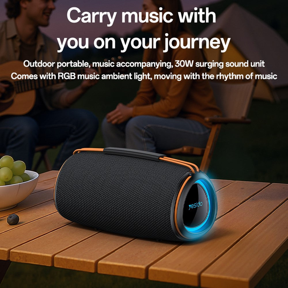 YESIDO YSW38 Desktop Bluetooth Speaker – 30W Sound, RGB Light