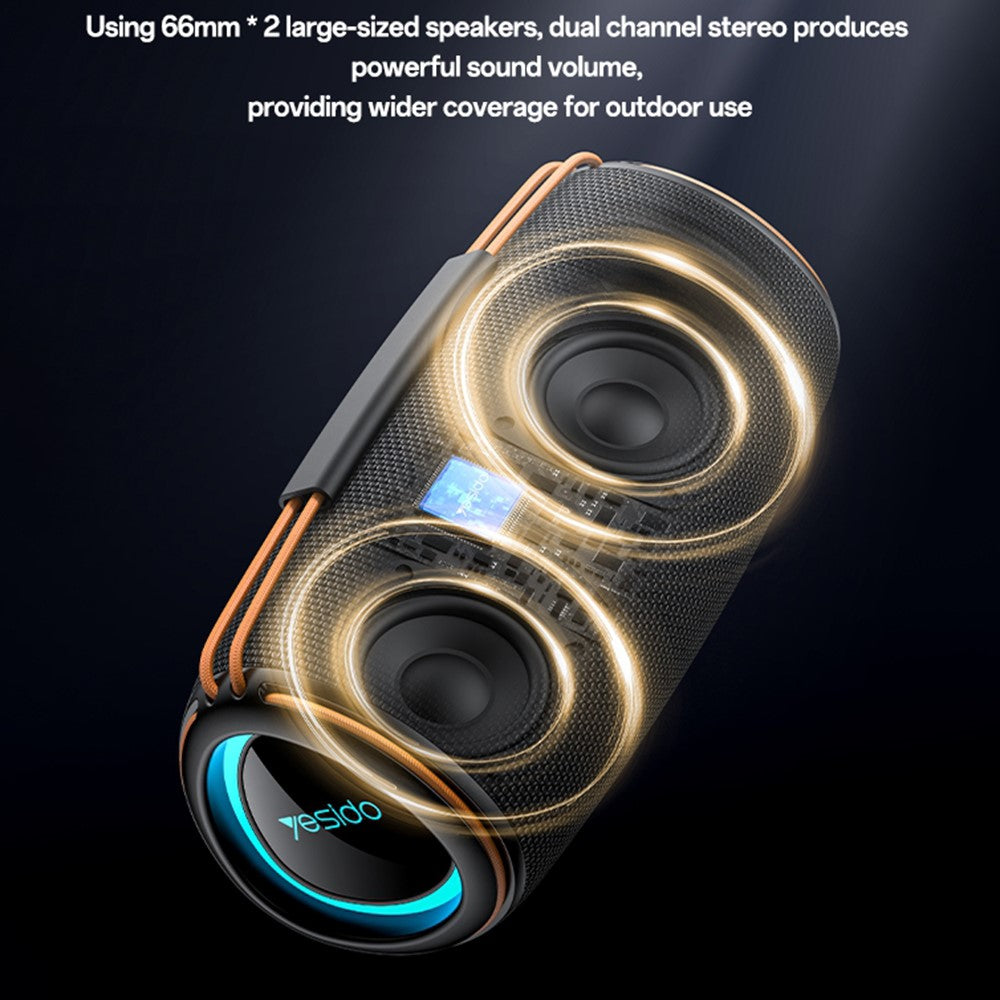 YESIDO YSW38 Desktop Bluetooth Speaker – 30W Sound, RGB Light