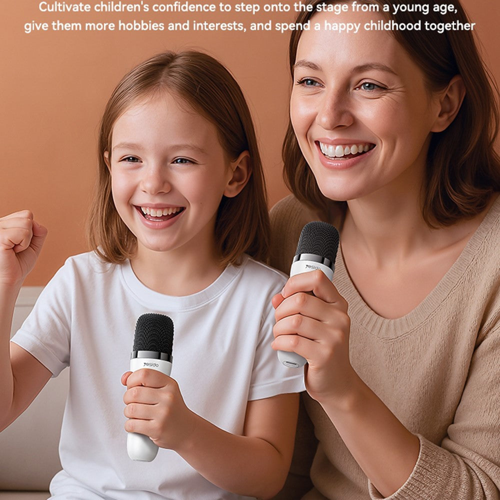 YESIDO YSW36 Kids Karaoke Speaker – Cute Ears Design, Dual Microphone