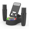 K500 Karaoke Speaker with Rotating Phone Stand – RGB Light, 2 Microphones