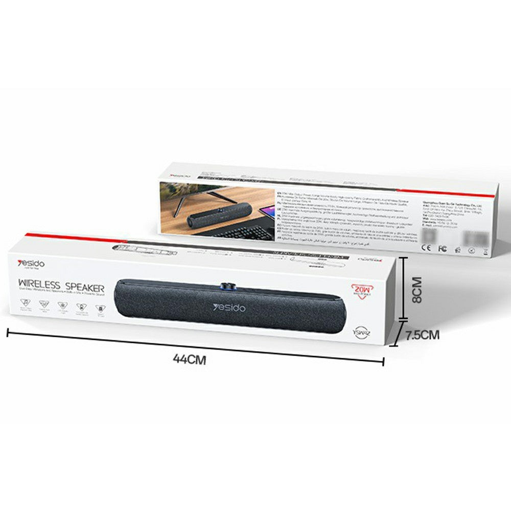 YESIDO YSW42 Desktop Bluetooth Soundbar – 20W HiFi Sound
