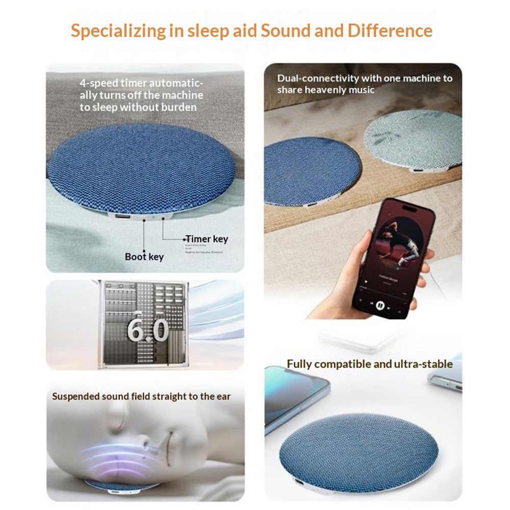 Ultra-Thin Bedside Sleep Speaker Disc – X5PRO Pillow Sound Disc