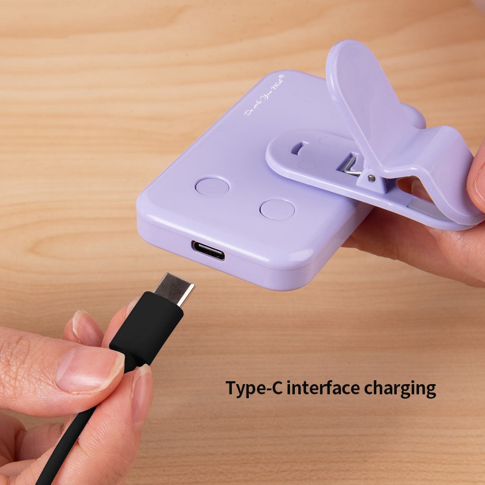 DO AS YOU WISH Mini Clip-on Light 24 LED Rechargeable Battery Adjustable Color Temperature Portable Fill Lamp