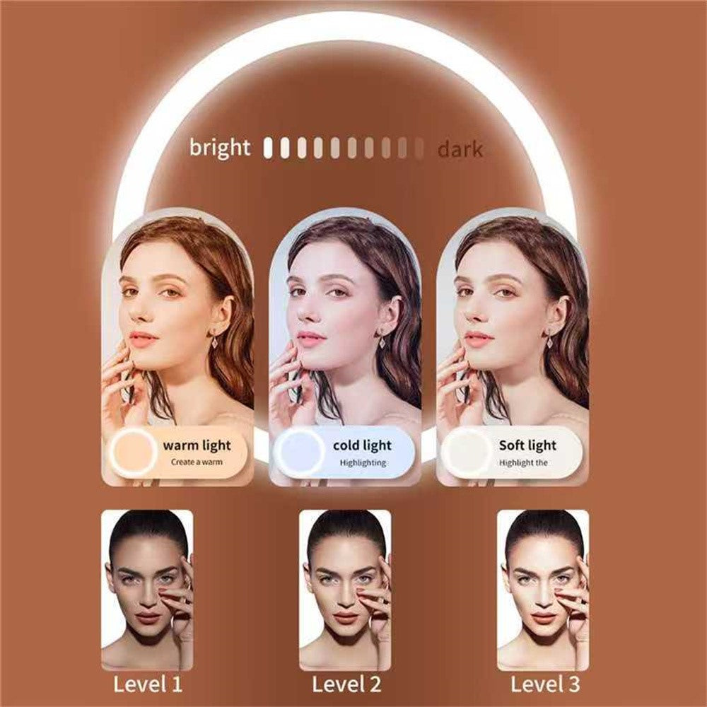 DO AS YOU WISH Mini Clip-on Light 24 LED Rechargeable Battery Adjustable Color Temperature Portable Fill Lamp