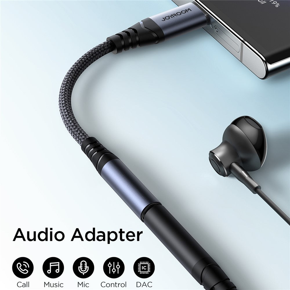 JOYROOM SY-C01 Type-C to 3.5mm Headphone Jack Adapter Audio Dongle Cable for Android Phone