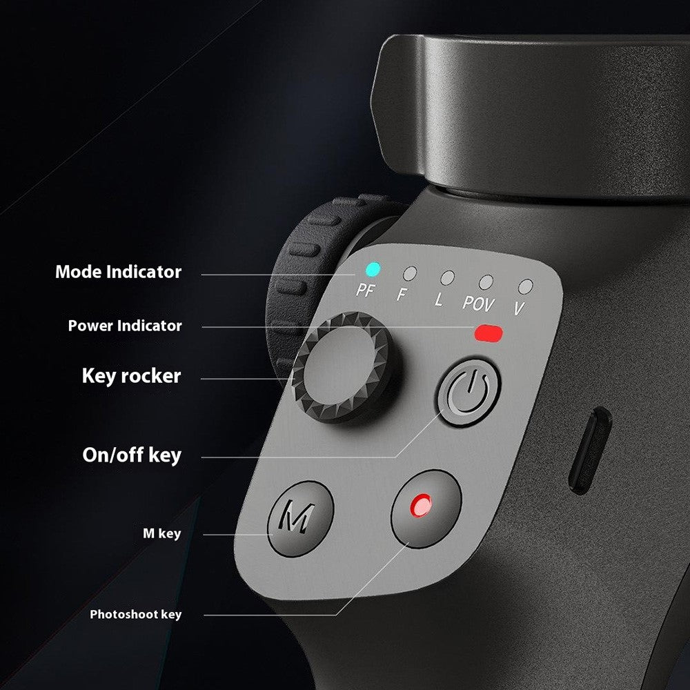 XIAOMIYOUPIN FUNSNAP CM8 Foldable 3 Axis Anti Shake Smartphone Gimbal Stabilizer for Vlog Shooting, Basic Version