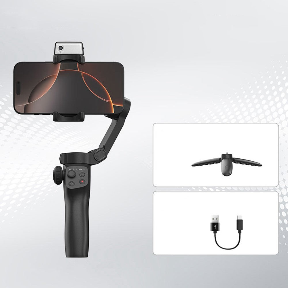 XIAOMIYOUPIN FUNSNAP CM8 Foldable 3 Axis Anti Shake Smartphone Gimbal Stabilizer for Vlog Shooting, AI Version
