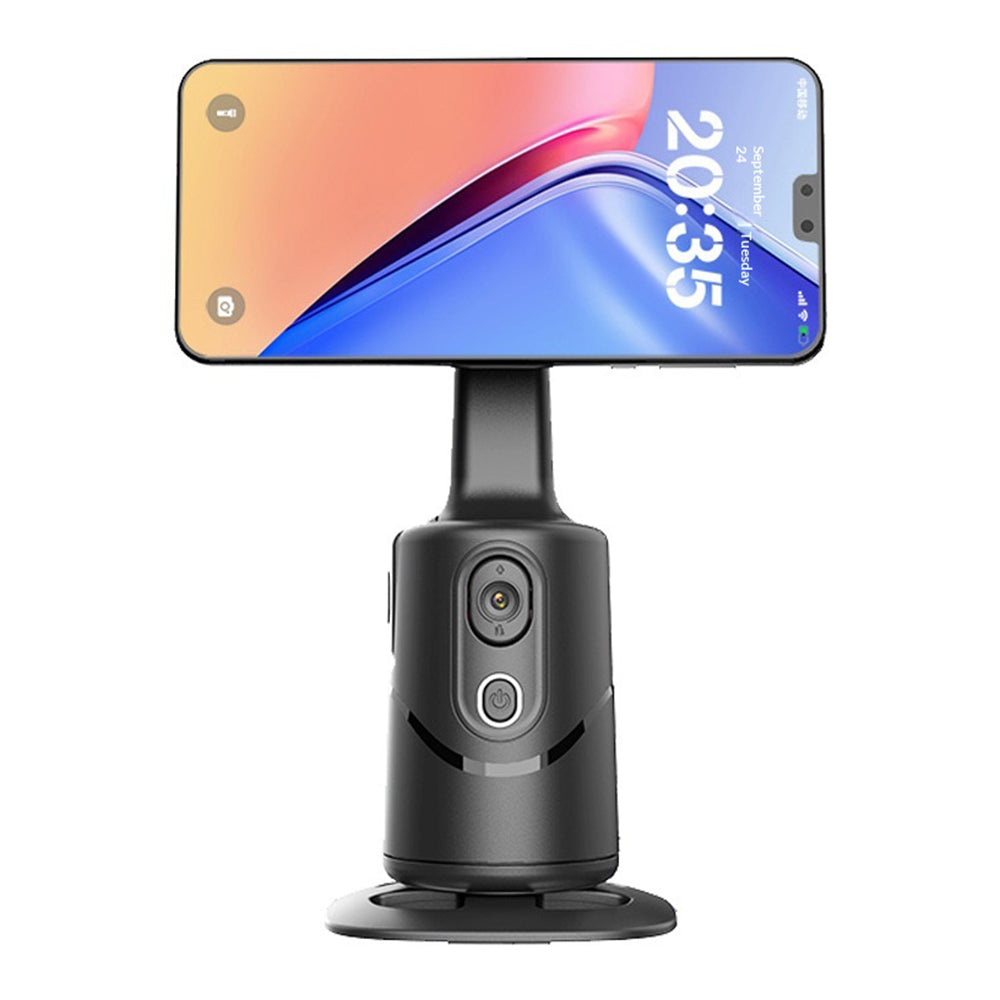 AI Auto Tracking Gimbal Face Recognition Stabilizer 360 Degree Rotating Phone Holder with Cooling Fan for Live Streaming