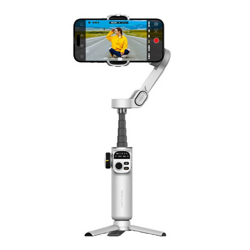AOCHUAN X2 OLED Screen Gimbal Stabilizer for Smartphone AI Tracking 3-Axis Handheld Phone Stabilizer with Extension Rod