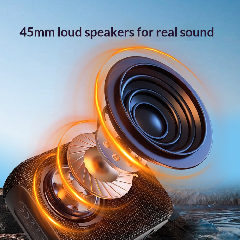 AZEADA AZ-S01 Waterproof Bluetooth Speaker – Fabric Design, TWS Pairing