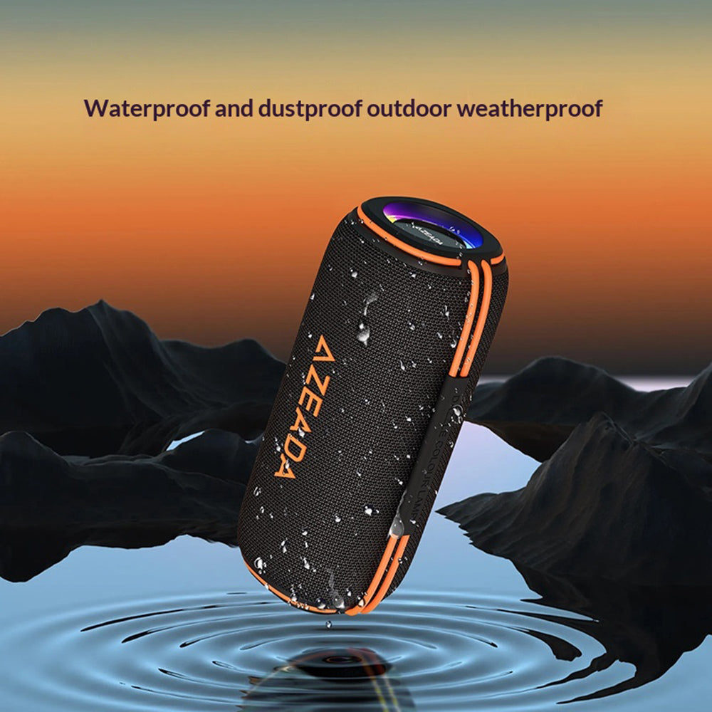 AZEADA AZ-S06 Waterproof Bluetooth Speaker – 30W Sound, RGB Light
