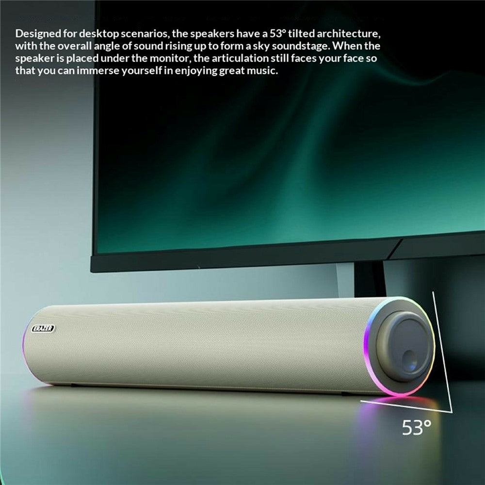 ERAZER W111 Desktop Bluetooth Speaker – RGB Light, Dual Channel